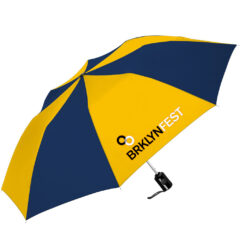 ShedRain® Auto Open Compact Umbrella - Shed Rain_sup_reg-__sup_ Auto Open Compact_Navy Blue_Gold