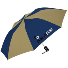 ShedRain® Auto Open Compact Umbrella - Shed Rain_sup_reg-__sup_ Auto Open Compact_Navy Blue_Khaki