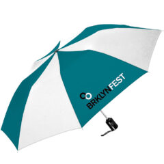 ShedRain® Auto Open Compact Umbrella - Shed Rain_sup_reg-__sup_ Auto Open Compact_Teal_White