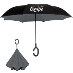 ShedRain® Unbelievabrella™ Umbrella - Shed Rain_sup_reg-__sup_ UnbelievaBrella_sup___sup_ Solids_Black_Charcoal Gray