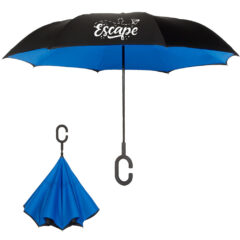 ShedRain® Unbelievabrella™ Umbrella - Shed Rain_sup_reg-__sup_ UnbelievaBrella_sup___sup_ Solids_Black_Ocean Blue