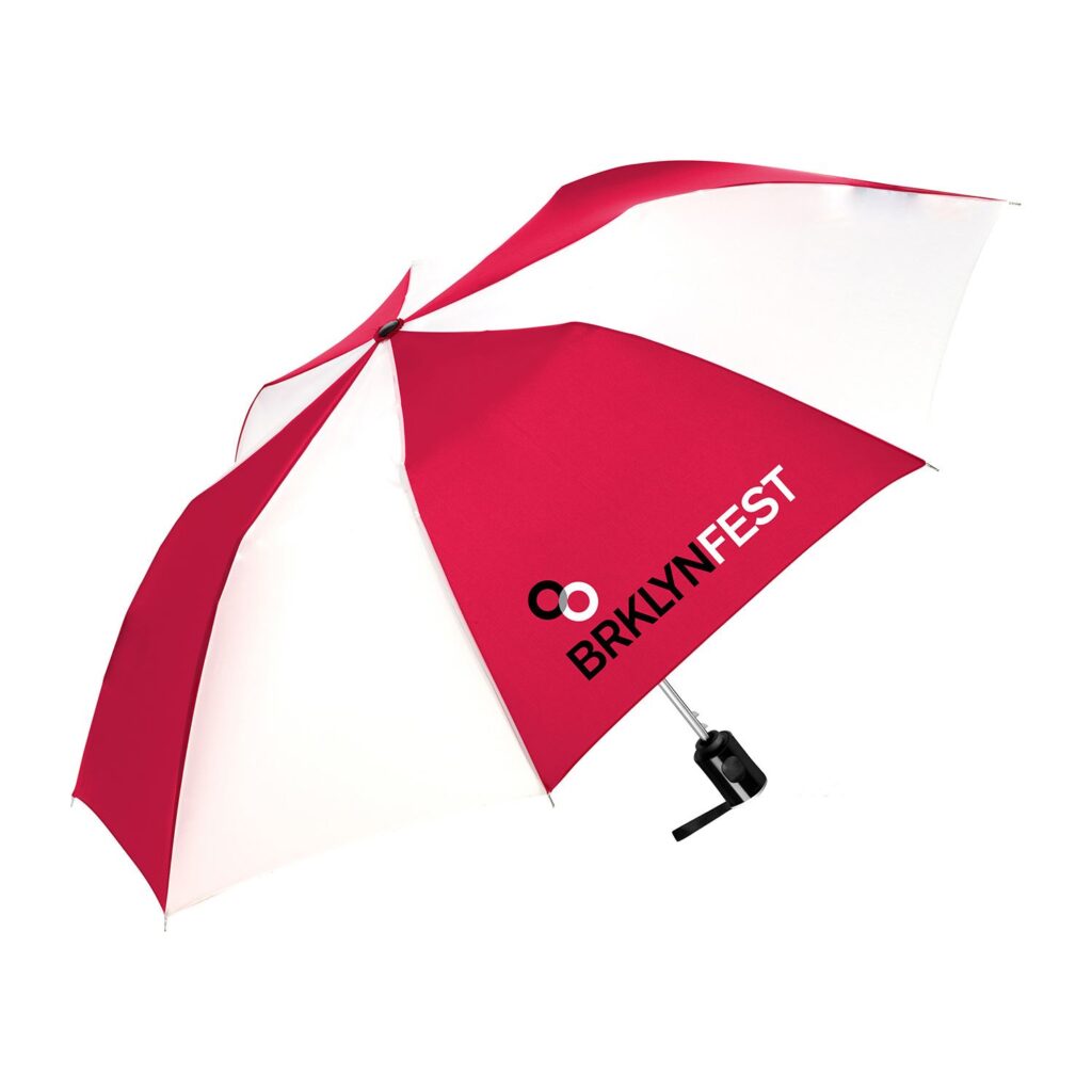 ShedRain® Auto Open Compact Umbrella - ShedRain_sup_reg-__sup_ Auto Open Compact_Red_White