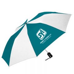 ShedRain® Auto Open Compact Umbrella - TealWhite