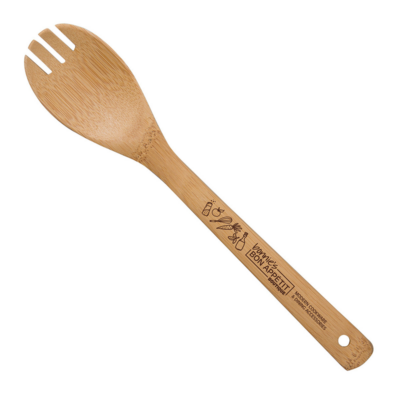 rounded bamboo fork