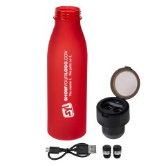Tritan Merge Bottle with Wireless Earbuds - 2869_RED_Parts_Blank