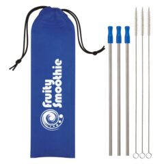 Stainless Steel Straw Kit – 3 Pack - 5211_BLU_Silkscreen 1