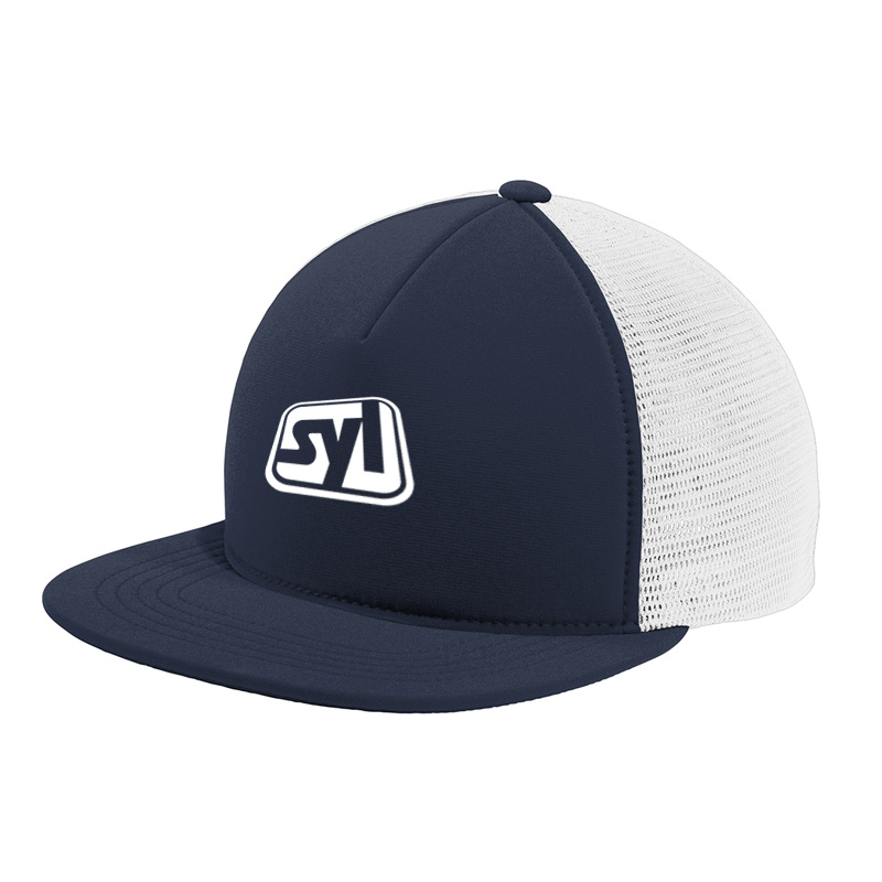 Port Authority ® Flexfit 110 ® Foam Outdoor Cap - 9435-TrueNavyWht-1-C937TrueNavyWhtFlatFront-1200W