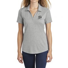 Sport-Tek ® Ladies PosiCharge ® Tri-Blend Wicking Polo - 9512-Lightgreyhth-1-LST405LightgreyhthModelFront-1200W
