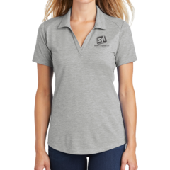 Sport-Tek ® Ladies PosiCharge ® Tri-Blend Wicking Polo - 9512-Lightgreyhth-1-LST405LightgreyhthModelFront-1200W