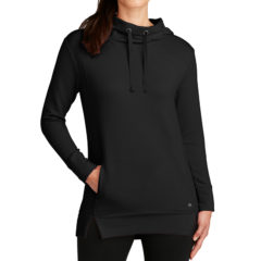 OGIO® Ladies Luuma Pullover Fleece Hoodie - 9514-Blacktop-1-LOG810BlacktopModelFront1-1200W