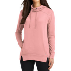 OGIO® Ladies Luuma Pullover Fleece Hoodie - 9514-SwiftPink-1-LOG810SwiftPinkModelFront2-1200W