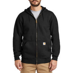 Carhartt® Midweight Hooded Zip-Front Sweatshirt - 9601-Black-1-CTK122BlackModelFront-1200W