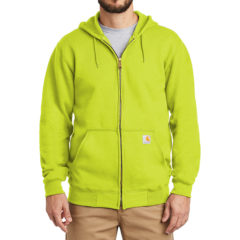 Carhartt® Midweight Hooded Zip-Front Sweatshirt - 9601-BriteLime-1-CTK122BriteLimeModelFront-1200W