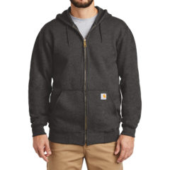 Carhartt® Midweight Hooded Zip-Front Sweatshirt - 9601-CarbonHeather-1-CTK122CarbonHeatherModelFront-1200W