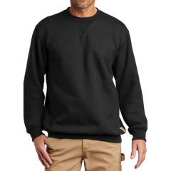 Carhartt® Midweight Crewneck Sweatshirt - 9603-Black-1-CTK124BlackModelFront-1200W
