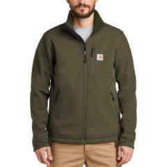 Carhartt® Crowley Soft Shell Jacket - 9608-Moss-1-CT102199MossModelFront-1200W