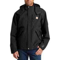 Carhartt® Shoreline Jacket - 9610-Black-1-CTJ162BlackModelFront-1200W