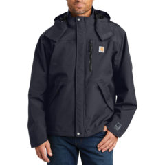 Carhartt® Shoreline Jacket - 9610-Navy-1-CTJ162NavyModelFront-1200W