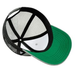 Blended Wool Acrylic with Mesh Back Cap - A6129 8211 Green underbill