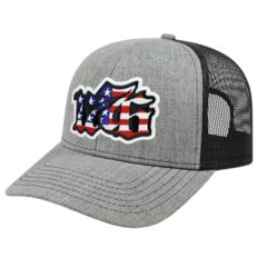 Blended Wool Acrylic with Mesh Back Cap - A6129 8211 Heather-Black