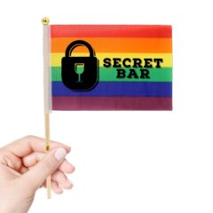 Rainbow Cloth Flag – 4″ x 6″ - A6196