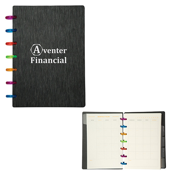 Colorspin Planner Notebook – 5″ x 7″ - CA9329_Black brush stroke_Large