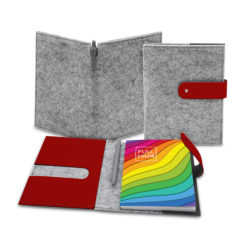 Feltro Refillable Journal Set – 5″ x 7″ - Feltro Refillable Journal Set_Red_1