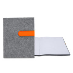 Feltro Sewn Commuter Journal – 7″ x 9″ - Feltro Sewn Commuter Journal_Tangerine