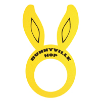 16″ Bunny Ears Foam Visor - M0354 bunny ears
