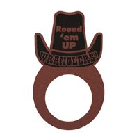 14″ Cowboy Hat Foam Visor - M0363 cowboy hat