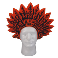 15″ Indian Headdress Foam Visor - M0364 indian headdress
