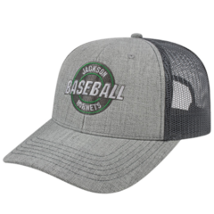 Blended Wool Acrylic with Mesh Back Cap - blendedwoolcharcoal