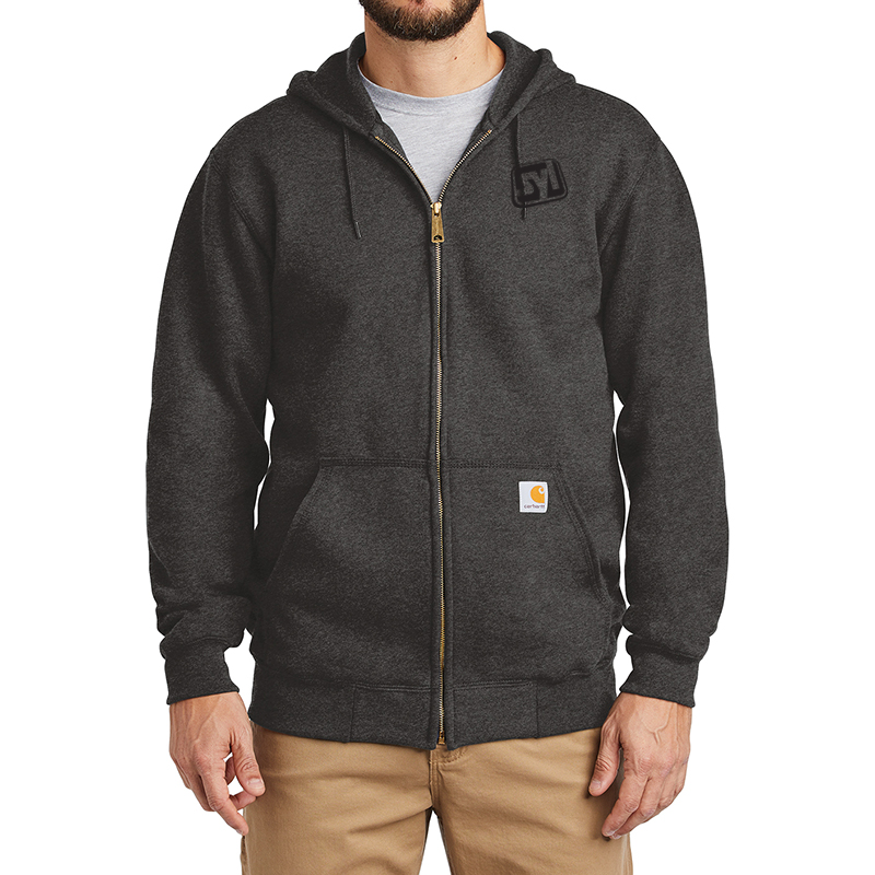 Carhartt® Midweight Hooded Zip-Front Sweatshirt - Show Your Logo