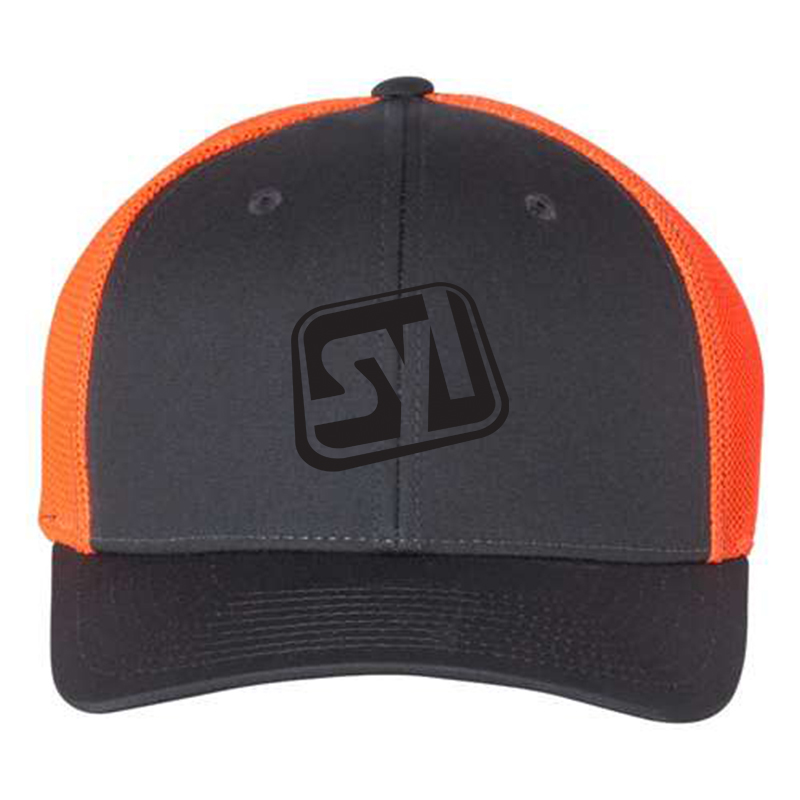 Richardson Fitted Trucker Cap with R-Flex - orange