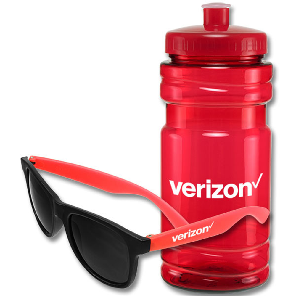 Surf ‘n Sun Sport Bundle - surfnsunsportbundletransredbottleredlidredsunglasses