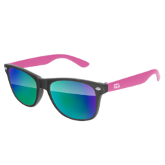 Kids’ Two Tone Retro Mirror Lens Sunglasses - twotonekidsretromirrorsunglassesblackpinkcool