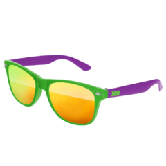 Kids’ Two Tone Retro Mirror Lens Sunglasses - twotonekidsretromirrorsunglassesgreenpurplewarm
