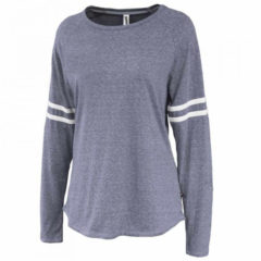 Women’s Triblend Stripe Long Sleeve T-Shirt - 5237_navy_2_5