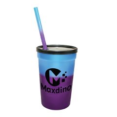 Mood™ Stadium Cup/Straw/Lid Set – 22 oz - 70922-blue-to-purple