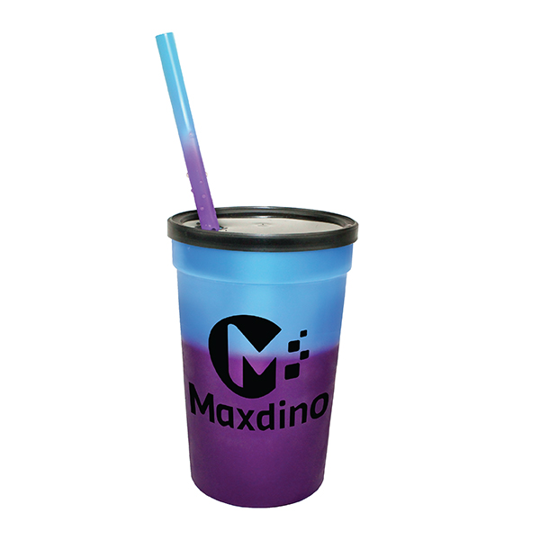 Mood™ Stadium Cup/Straw/Lid Set – 22 oz - 70922-blue-to-purple