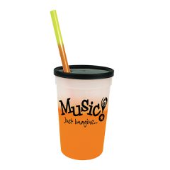 Mood™ Stadium Cup/Straw/Lid Set – 22 oz - 70922-frosted-to-orange