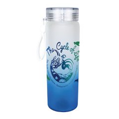 Halcyon® Frosted Glass Bottle with Screw on Lid – 20 oz - 80-68010-blue_4
