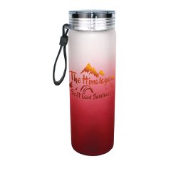Halcyon® Frosted Glass Bottle with Screw on Lid – 20 oz - 80-68010-red_2