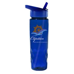 Poly-Saver PET Bottle with Straw Cap – 24 oz - 80-68924-translucent-blue_1