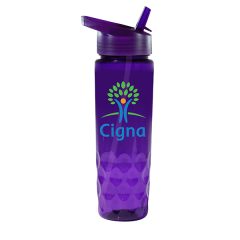 Poly-Saver PET Bottle with Straw Cap – 24 oz - 80-68924-translucent-purple_1