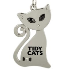 Cat Keychain with Crystal Eyes - A6860