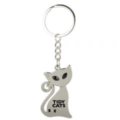Cat Keychain with Crystal Eyes - MI-387