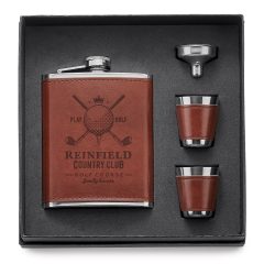 Fabrizio 4-Piece Flask Set - SH106_BRN