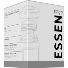 h2go Essen Thermal Food Container – 16.9 oz - h2go Essen Thermal Food Container 8211 169 oz 8211 Retail gift box