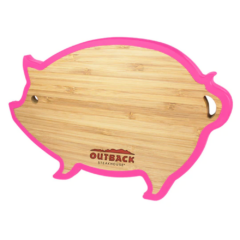 Pig Bamboo Trivet With Silicone Edge - pigtrivet
